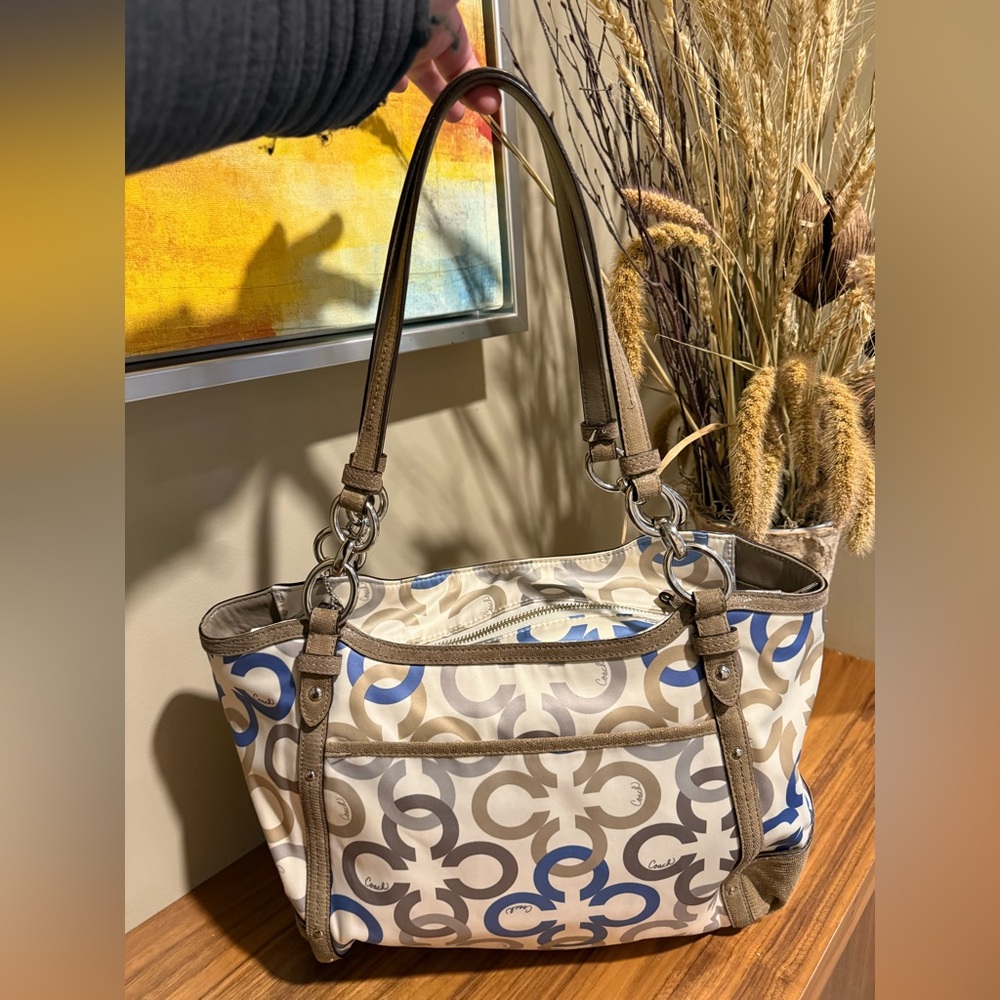 Coach 2012 Alexandra Multicolor Chain Clover Link K1220-F20806